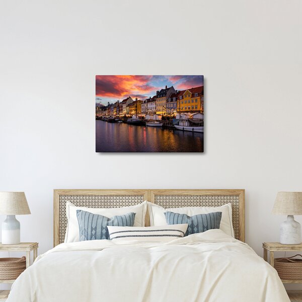 Kép - Nyhavn, Koppenhága (70x50 cm)