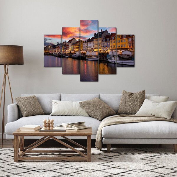 Kép - Nyhavn, Koppenhága (150x105 cm)