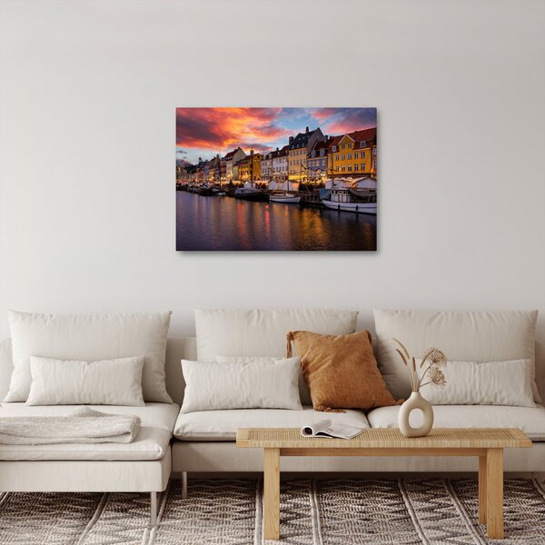 Kép - Nyhavn, Koppenhága (70x50 cm)