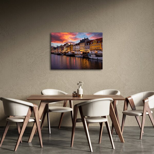 Kép - Nyhavn, Koppenhága (70x50 cm)