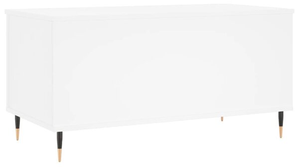 Fehér szerelt fa dohányzóasztal 90x44,5x45 cm