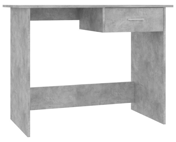 Betonszürke szerelt fa íróasztal 100 x 50 x 76 cm