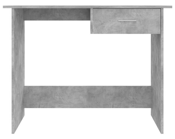 Betonszürke szerelt fa íróasztal 100 x 50 x 76 cm
