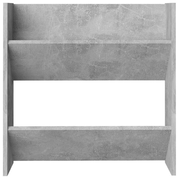 2 db betonszürke fali cipősszekrény 60 x 18 x 60 cm