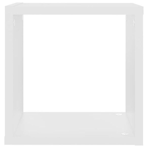4 db fehér fali kockapolc 26 x 15 x 26 cm