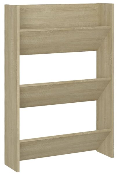 2 db sonoma-tölgy fali cipősszekrény 60 x 18 x 90 cm