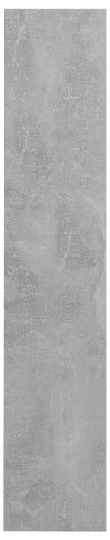 2 db betonszürke fali cipősszekrény 60 x 18 x 90 cm