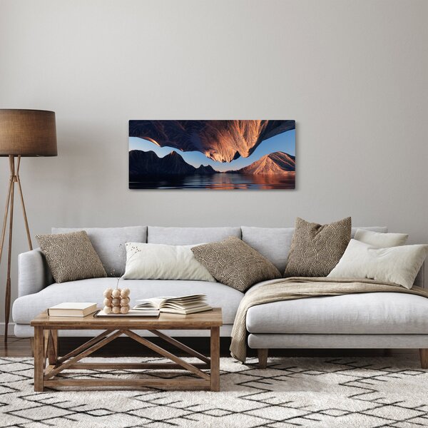 Kép - 3D sziklák (120x50 cm)