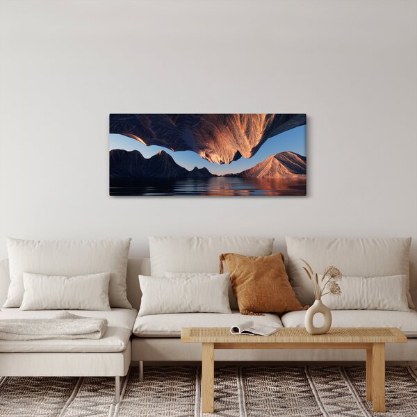 Kép - 3D sziklák (120x50 cm)