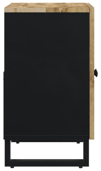 Tömör mangó- és szerelt fa mosdószekrény 62 x 33 x 58 cm