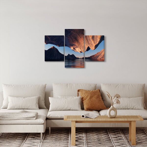 Kép - 3D sziklák (90x60 cm)