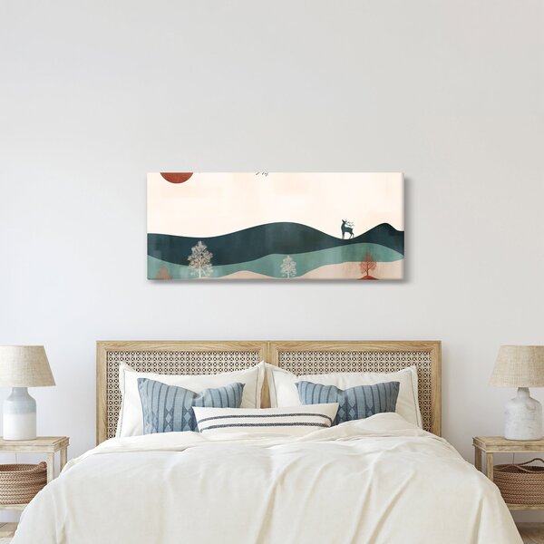 Kép - Illusztrált tájkép (120x50 cm)