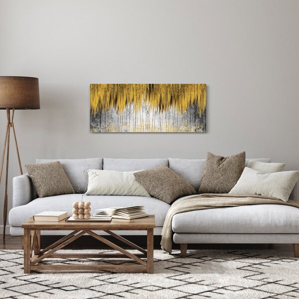 Kép - Arany vonalak (120x50 cm)