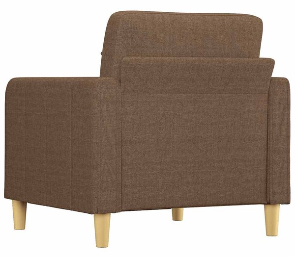 Barna szövet kanapéfotel 60 cm