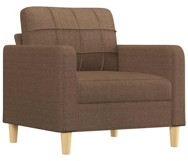 Barna szövet kanapéfotel 60 cm