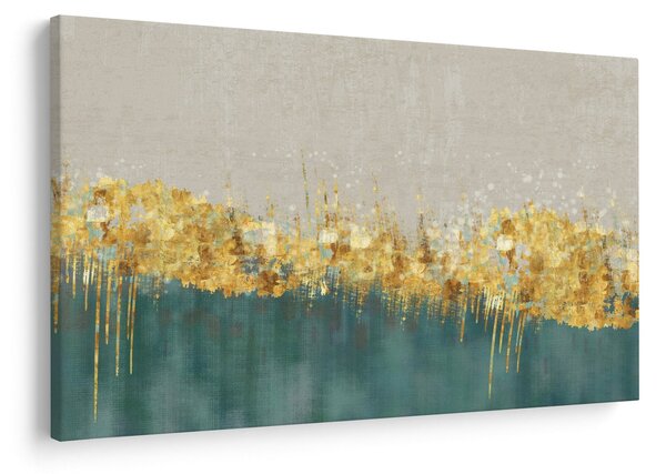 Kép - Textúra arany díszítéssel (90x60 cm)