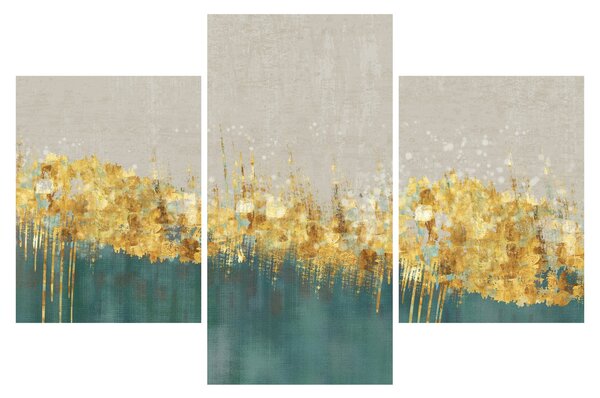 Kép - Textúra arany díszítéssel (90x60 cm)