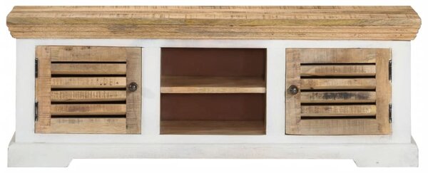 Tömör mangófa TV-szekrény 110 x 30 x 40 cm