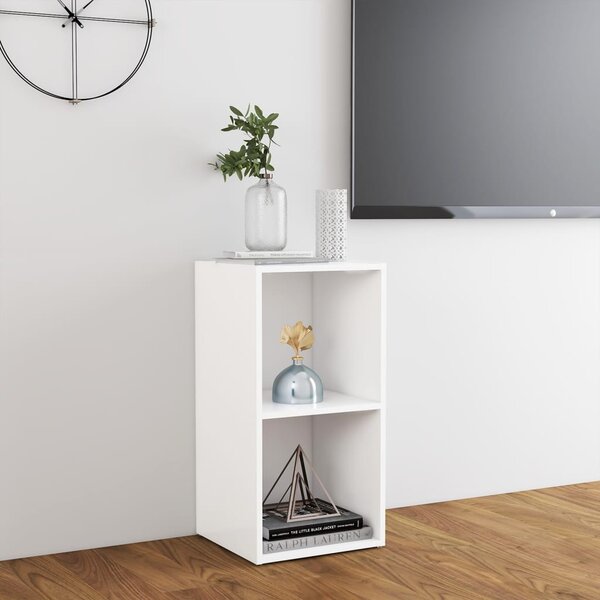 Fehér szerelt fa TV-szekrény 72 x 35 x 36,5 cm