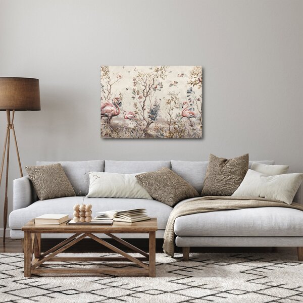 Kép - Rajz flamingókról (70x50 cm)
