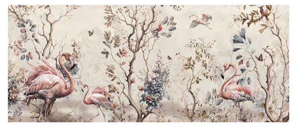 Kép - Rajz flamingókról (120x50 cm)