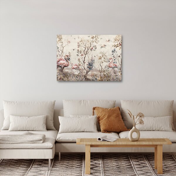 Kép - Rajz flamingókról (70x50 cm)