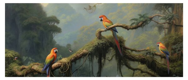 Kép - Trópusi erdő (120x50 cm)