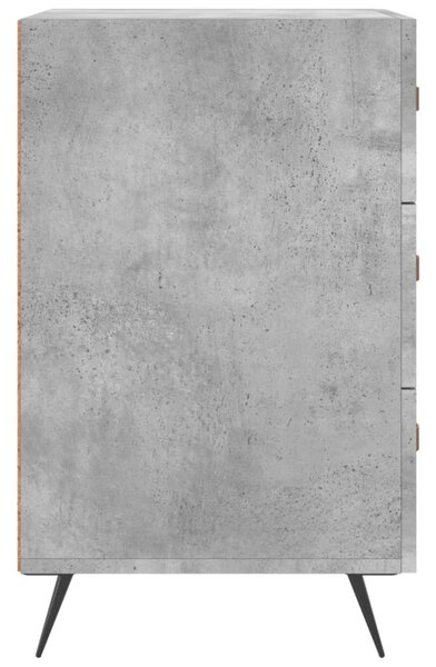 Betonszürke szerelt fa éjjeliszekrény 40 x 40 x 66 cm