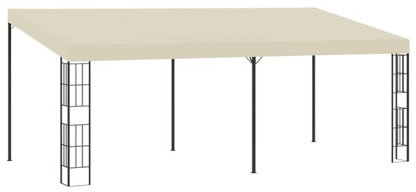 Krémszínű falra szerelhető szövetpavilon 3 x 6 m