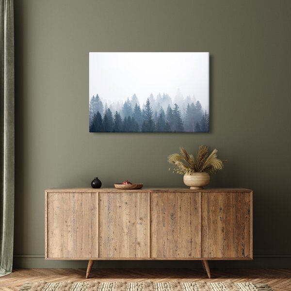 Kép - Ködös erdő (90x60 cm)