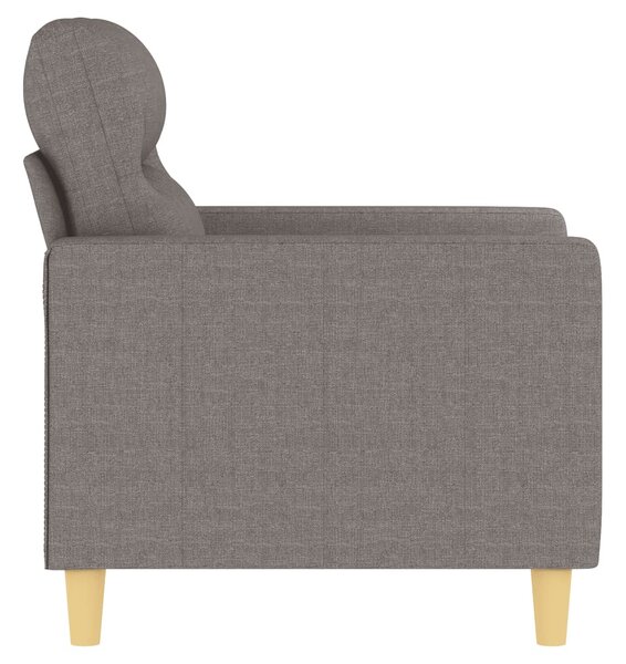 Tópszínű szövet kanapéfotel 60 cm