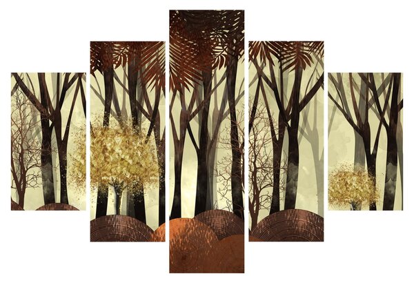 Kép - Dekoratív erdő (150x105 cm)