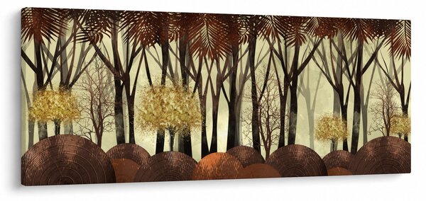 Kép - Dekoratív erdő (120x50 cm)