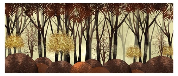Kép - Dekoratív erdő (120x50 cm)