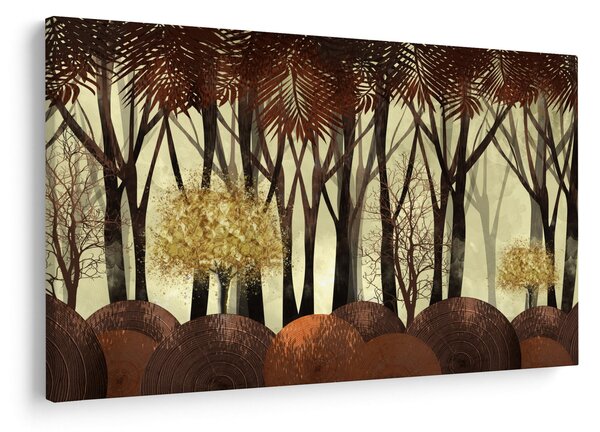Kép - Dekoratív erdő (90x60 cm)
