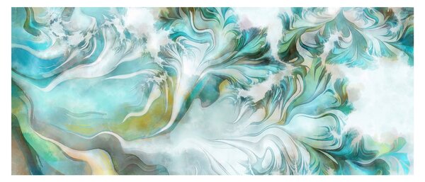Kép - Absztrakt minták festése (120x50 cm)
