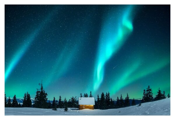 Kép - Aurora Borealis (90x60 cm)