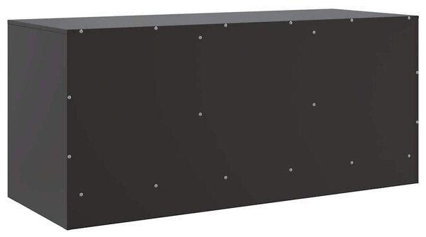 Fekete acél TV-szekrény 99 x 39 x 44 cm