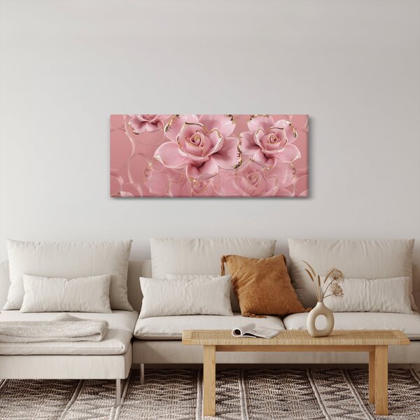 Kép - Virágos dekoráció (120x50 cm)