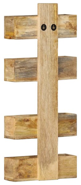 Tömör mangófa fali újságtartó 30 x 11 x 72 cm