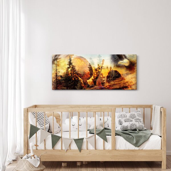 Kép - Sámán motívum (120x50 cm)