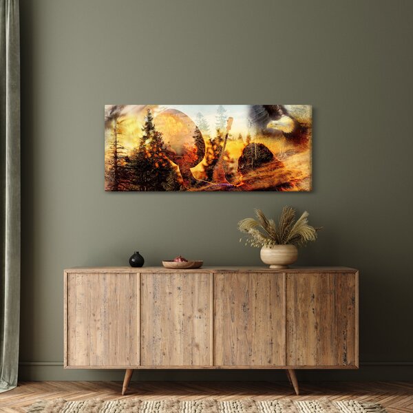 Kép - Sámán motívum (120x50 cm)