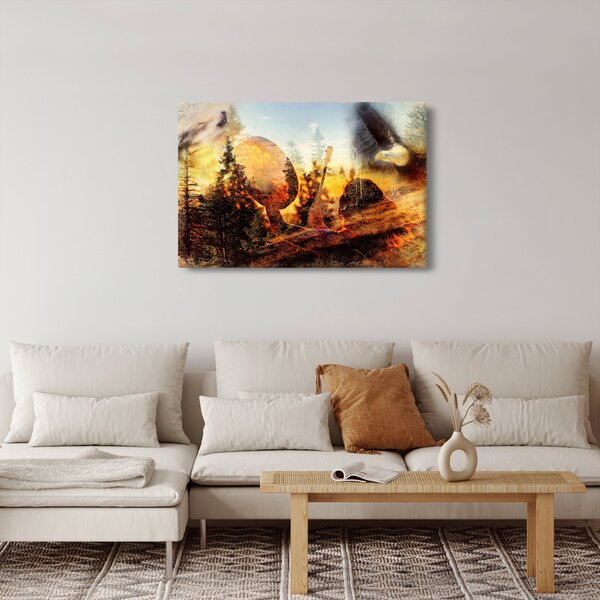 Kép - Sámán motívum (90x60 cm)