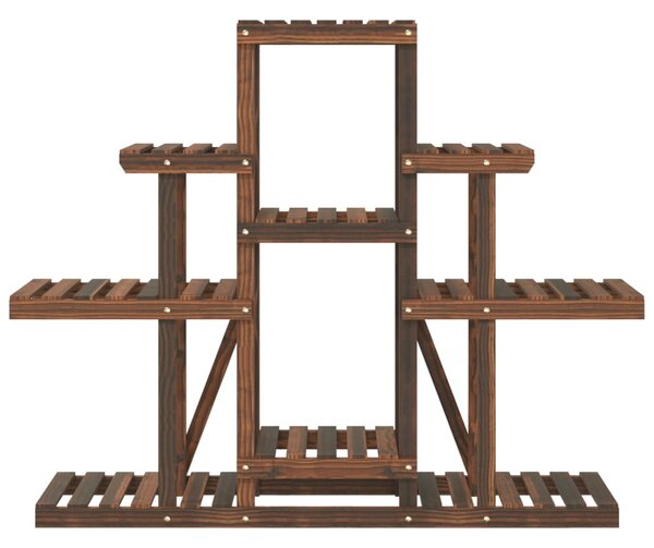 Tömör fenyőfa virágtartó állvány 110 x 25 x 96 cm