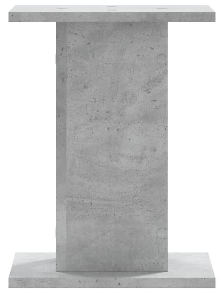 2 db betonszürke szerelt fa növénytartó állvány 30 x 30 x 40 cm