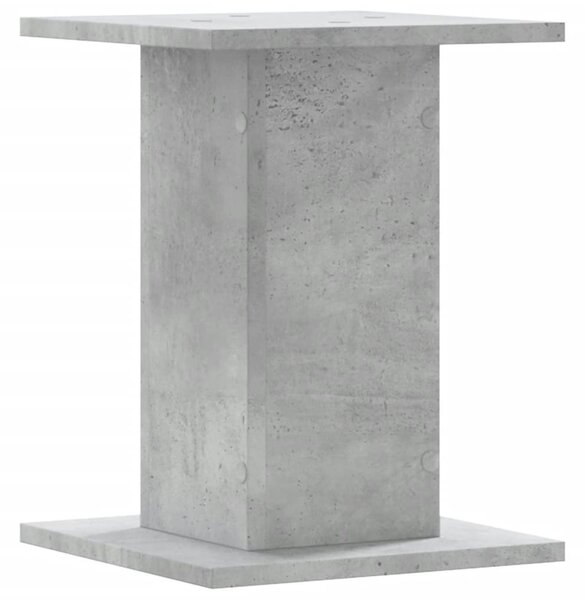 2 db betonszürke szerelt fa növénytartó állvány 30 x 30 x 40 cm