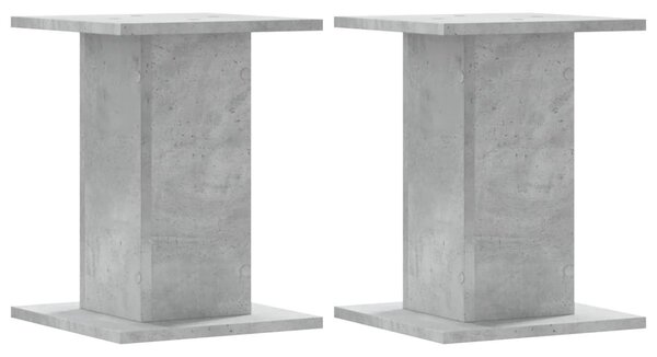 2 db betonszürke szerelt fa növénytartó állvány 30 x 30 x 40 cm