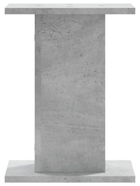 2 db betonszürke szerelt fa növénytartó állvány 30 x 30 x 40 cm