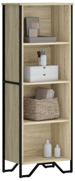 Sonoma tölgy színű szerelt fa könyvszekrény 50 x 31 x 74,5 cm