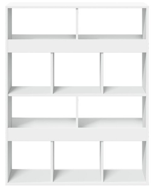 Fehér szerelt fa könyvespolc 100 x 33 x 125,5 cm